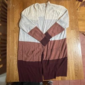 GUC color block cardigan